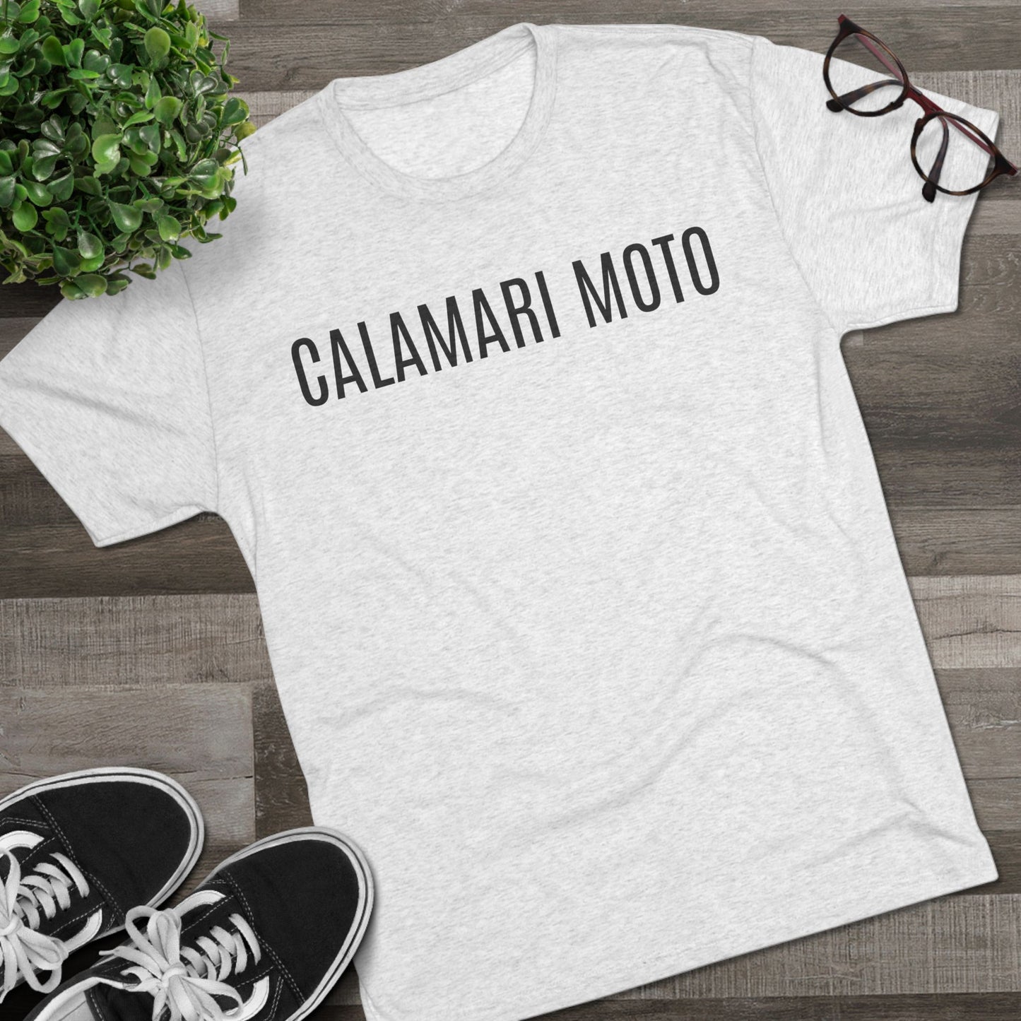 CALAMARI MOTO Unisex Tri-Blend Crew Tee