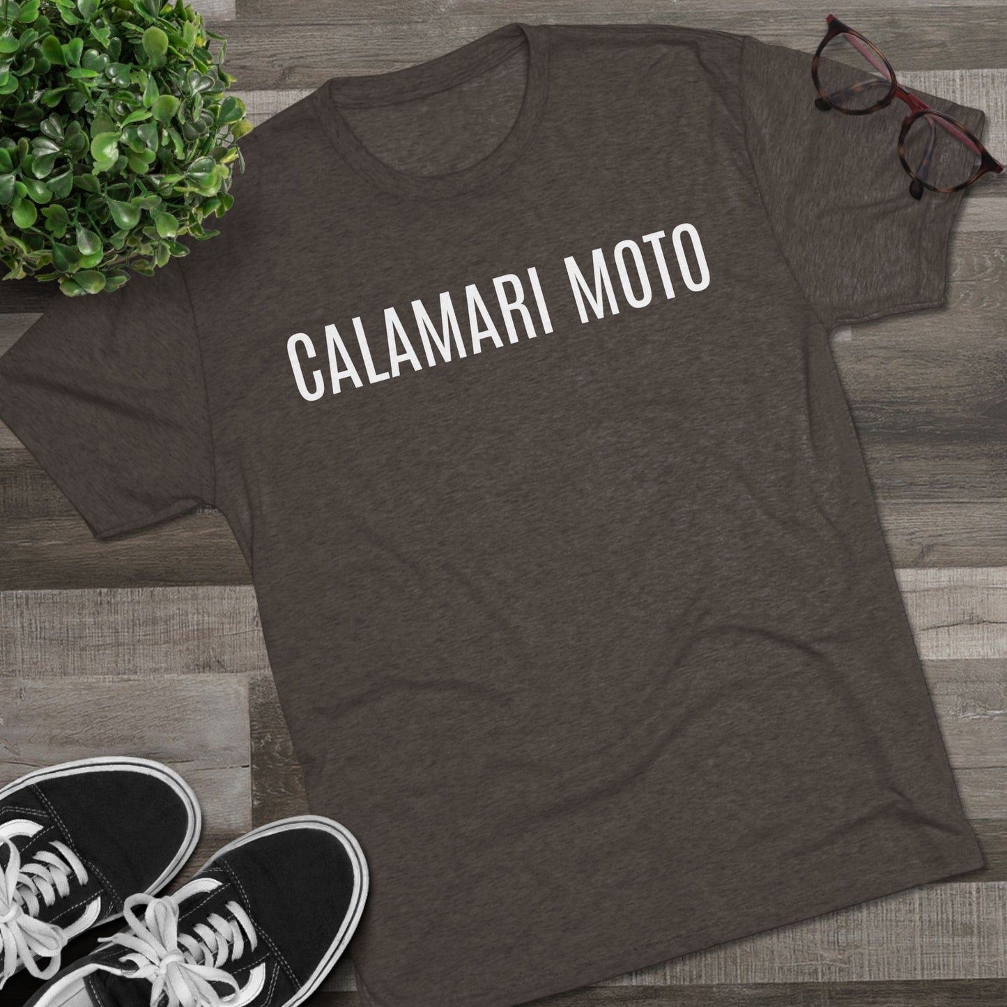 CALAMARI MOTO Unisex Tri-Blend Crew Tee