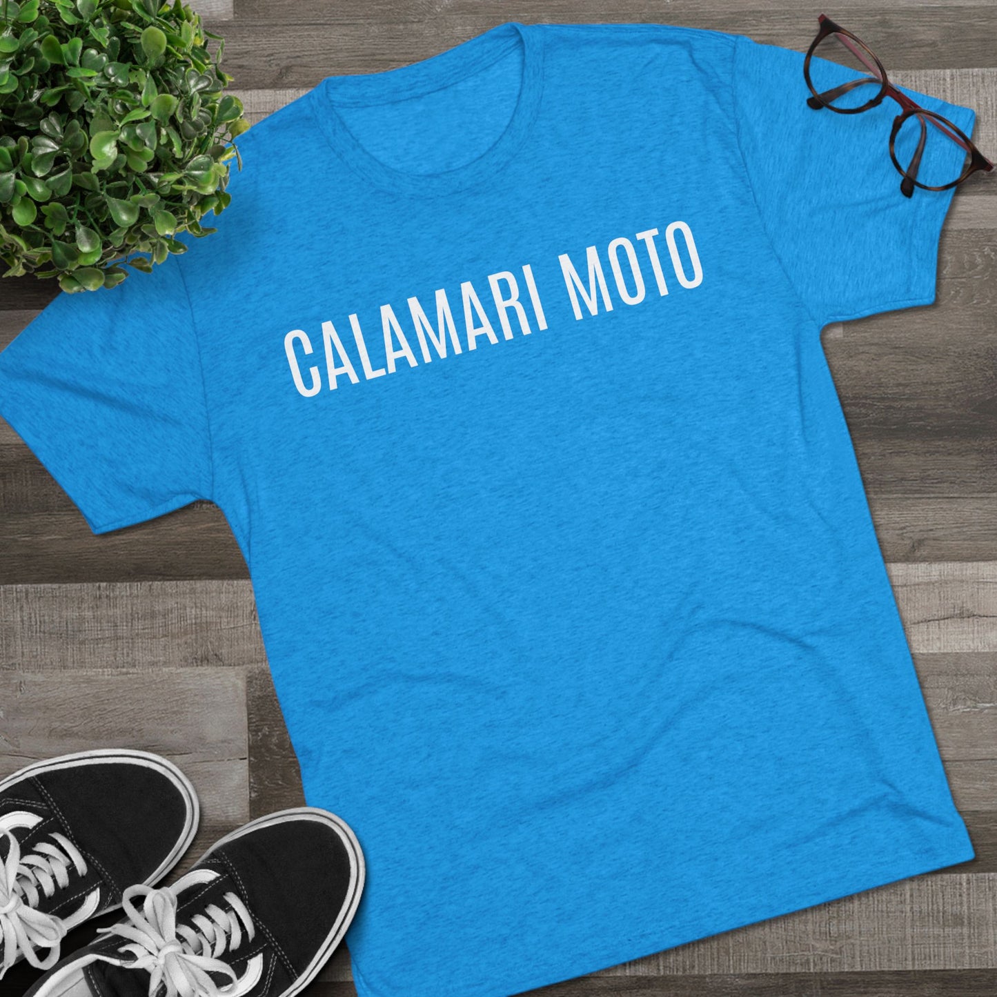 CALAMARI MOTO Unisex Tri-Blend Crew Tee