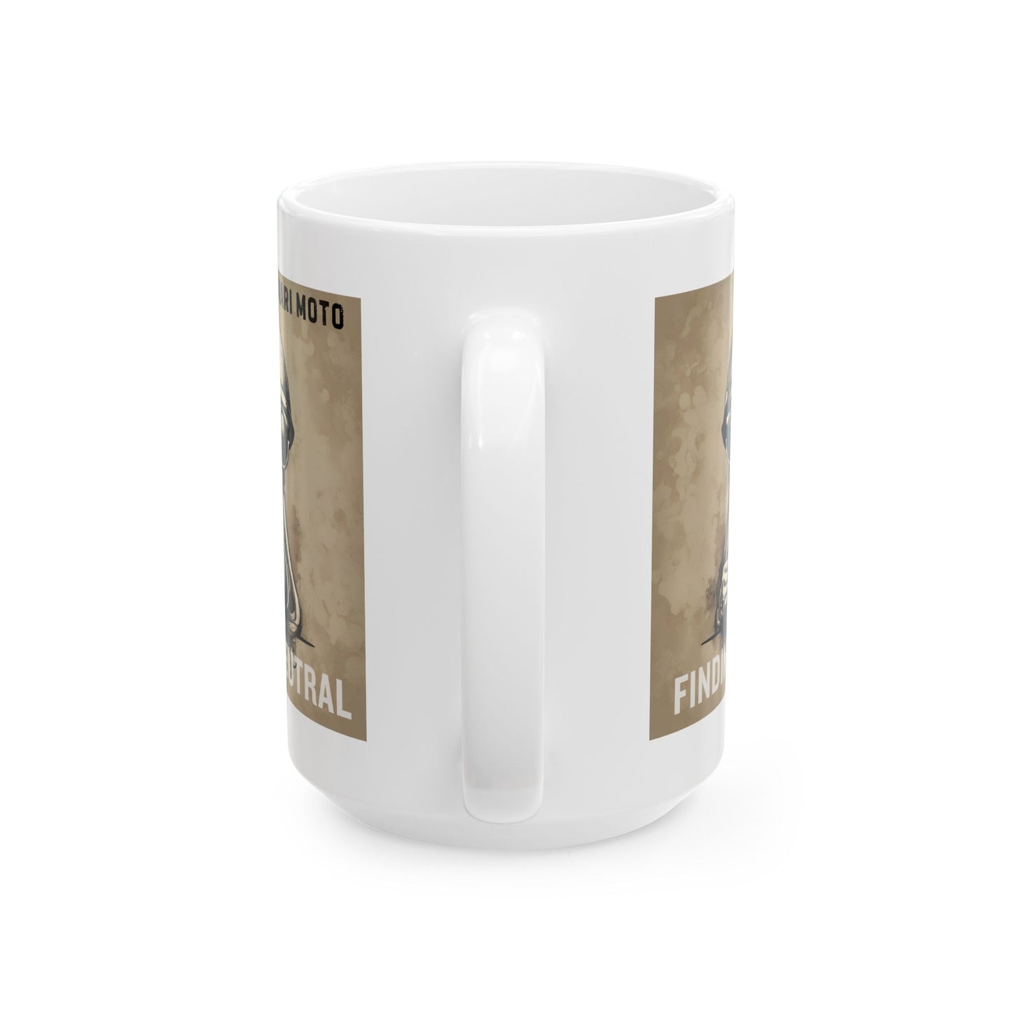 Finding Neutral Coffee White Ceramic Mug - 15oz