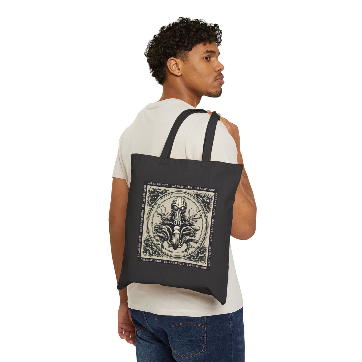 Limited Edition - Calamari Moto GOD Cotton Canvas Tote Bag