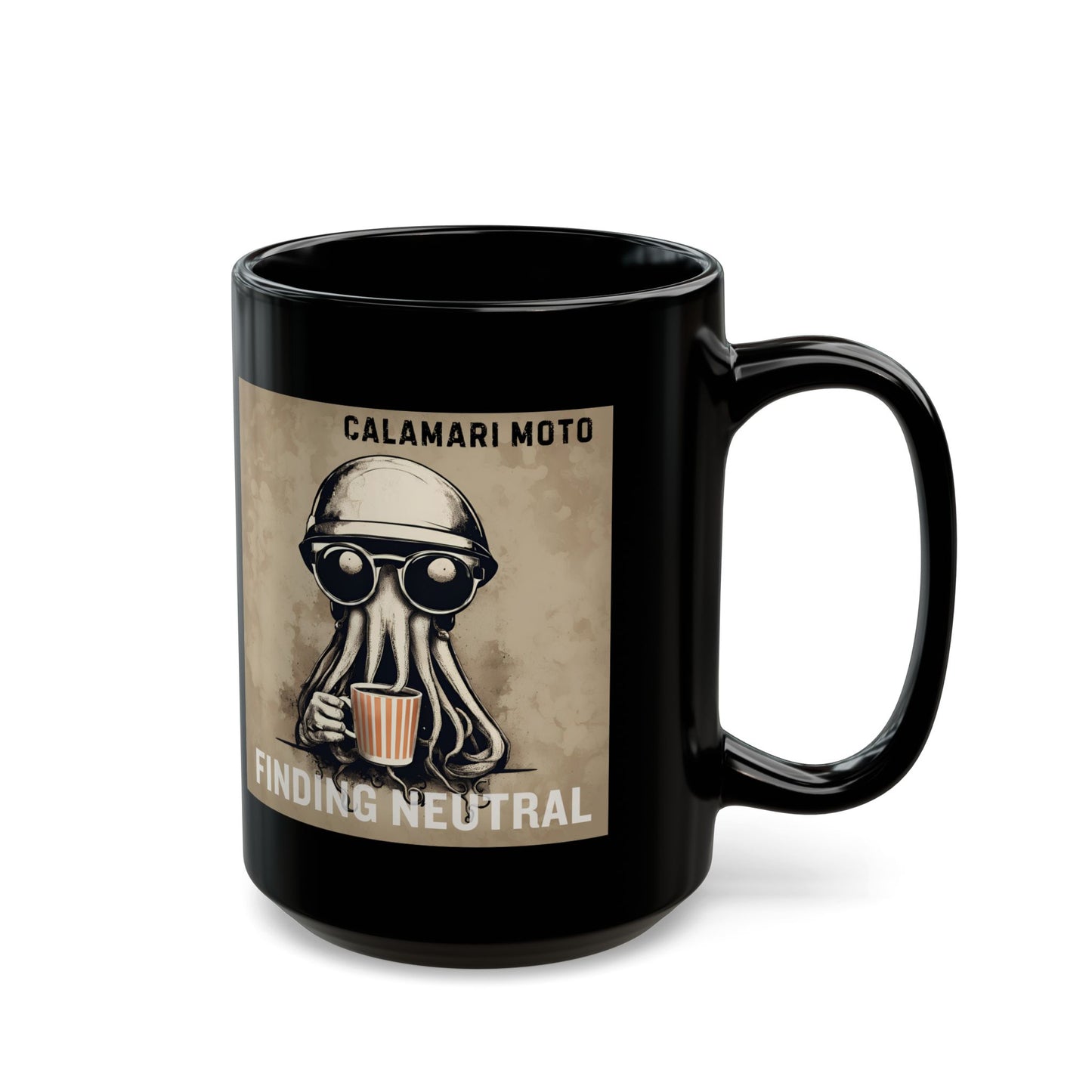 Finding Neutral Coffee Black Ceramic Mug - 15oz