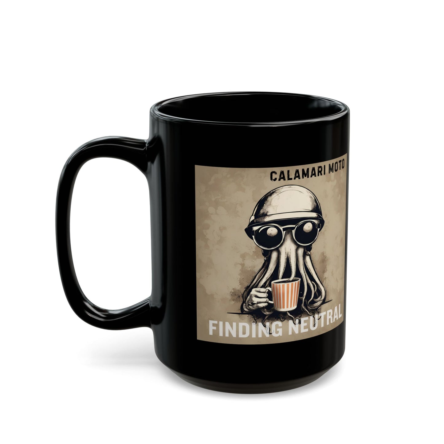 Finding Neutral Coffee Black Ceramic Mug - 15oz