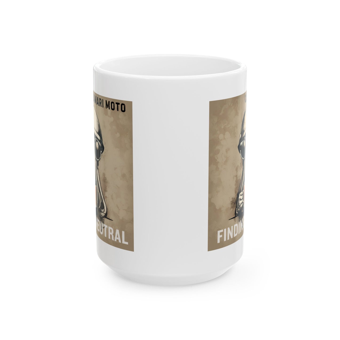 Finding Neutral Coffee White Ceramic Mug - 15oz